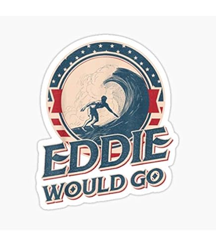 Amazon.com: Chilli Purple Eddie Would Go Aikau Surfing Legend Surf