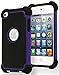 Bastex Hybrid Armor Case for Apple iPod Touch 4, 4th Generation - Purple & Black primary