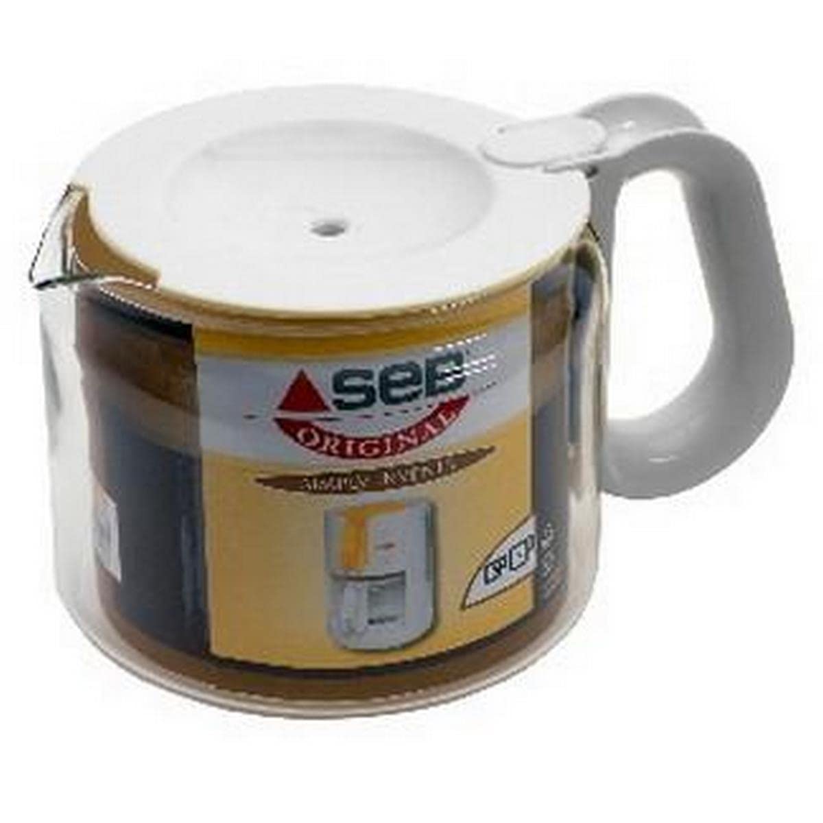 SEB CL232101 Coffee Pot with Lid 15-Cup for Simply Invents Coffee Maker White