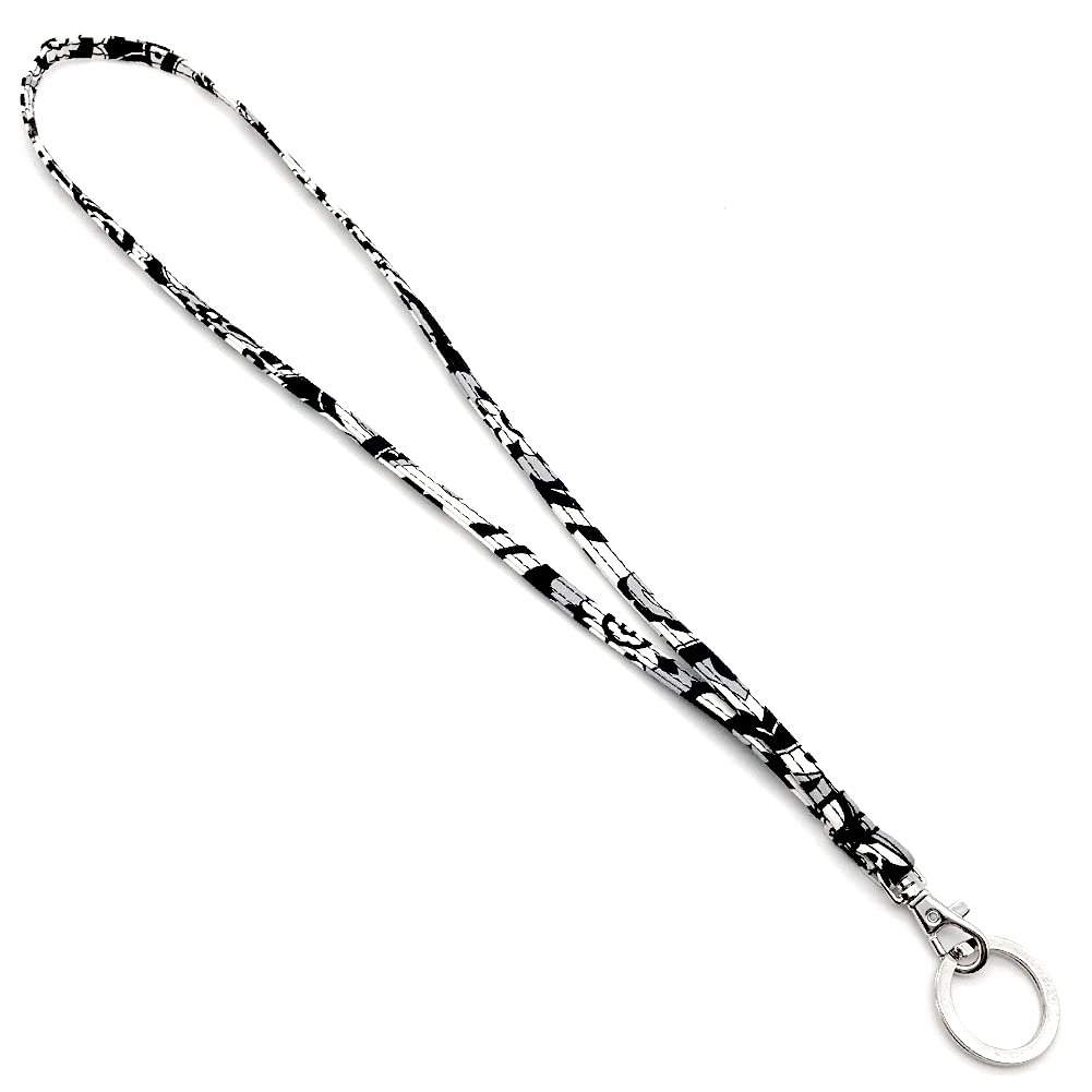 Poromoro Key Lanyard/Necklace Strap/Keychain Holder With Ring for Women/Men/Police/Nurse/Sheriff (1pcs, B2)