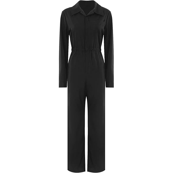 Amazon.com: Womens Classic Zip Up Denim Jumpsuit Stretch