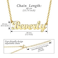Ldurian Name Necklace Personalized | Beverly Name