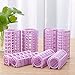 8 in 1 Multi-Size Plastic Hair Rollers, Hair Curlers Self Grip Hairdressing Clips, Curly Hair style Curling Tools For DIY Or Hair Salon, Large/Medium/Small Curler for Women Ladies，Random Color