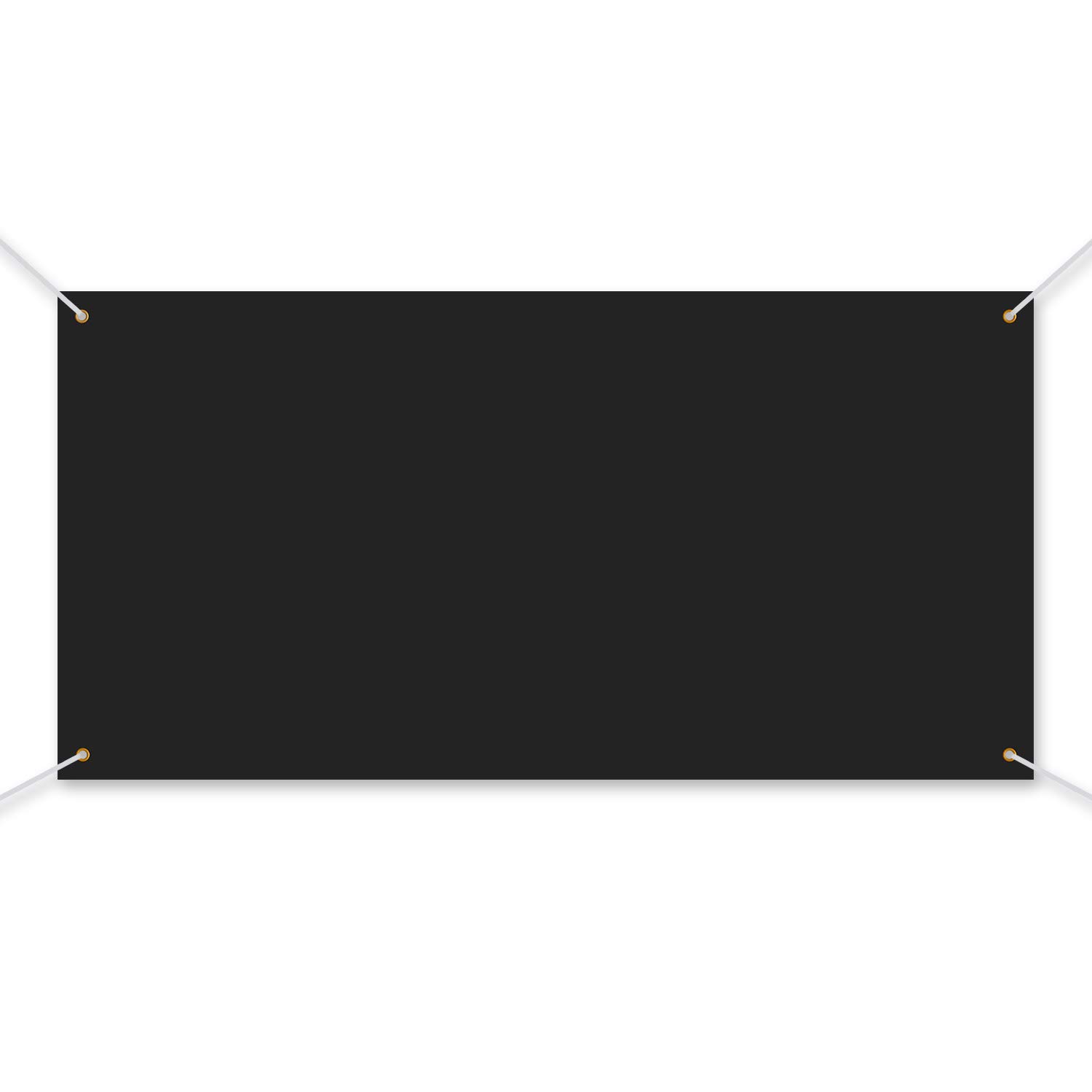 Photo 1 of Large Back to School Banners Backdrop and Signs Blank Parade Banner Blank Banner Decoration for Design Your Own Characters and Patterns Indoor Outdoor Display, 2 x 6 Feet(Black)