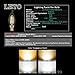 LETO CA11 4W Candelabra LED Bulbs Dimmable ,UL Listed-40W Light Bulbs Equivalent,LED Warm White 2700K Chandelier LED Bulb,E12 Candelabra Base,6-Pack
