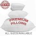 4 Pack - 24 x 24 Premium Hypoallergenic Stuffer Pillow Insert Sham Square Form Polyester, Standard / White (24 x 24)