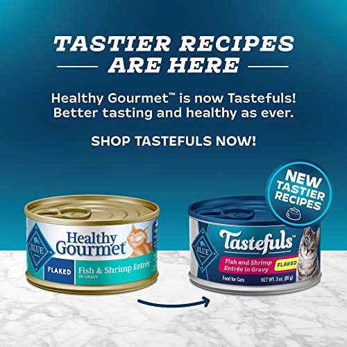 Blue Buffalo Healthy Gourmet Natural Adult Flaked Wet Cat Food Fish