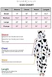 Silver Lilly Adult Pajamas - Plush One Piece Cosplay Animal Costume (Cow, XL)