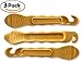 FunFitness Bike Tire Lever - Gold - Premium Hardened Plastic Levers to Repair Bicycle Tube - Must Have Tool Kit for Road Bicyclist - Set of 3