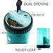 LIFE4FUN Dog Water Bottle for Walking and Food Container 2 in 1 with Dog Water Bowl Collapsible, Travel Dog Water Dispenser for Pets, (XL Size, Blue)