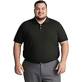 Yuyapu Big and Tall Polo Shirts for Men Short Sleeve Casual Cotton Mens Golf Shirt Classic Button Down Sport Work Shirts