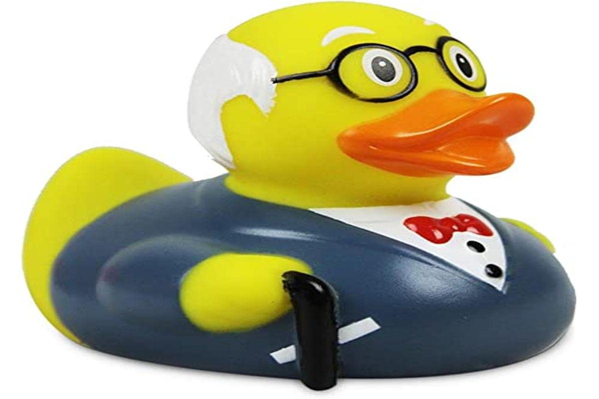 Lilalu 8 x 8 cm/50 g Rubber Duck Bath Toy - Toddler, Little Kid - Duck - Multicolor - Bath Time