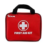 First Aid Kit - OXA All-Purpose First Aid Kit Multifunction FDA Certified Emergency Kit 100 Pieces with Soft Bag - Ideal for Camping, Hiking, Travel, Office, Sports, Pets, Hunting, Home - Red Large