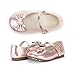 Dream Pairs ANGELS Mary Jane Bow Rhinestone/Pearls Embelishment Throughout Velcro Walker Ballerina Flat