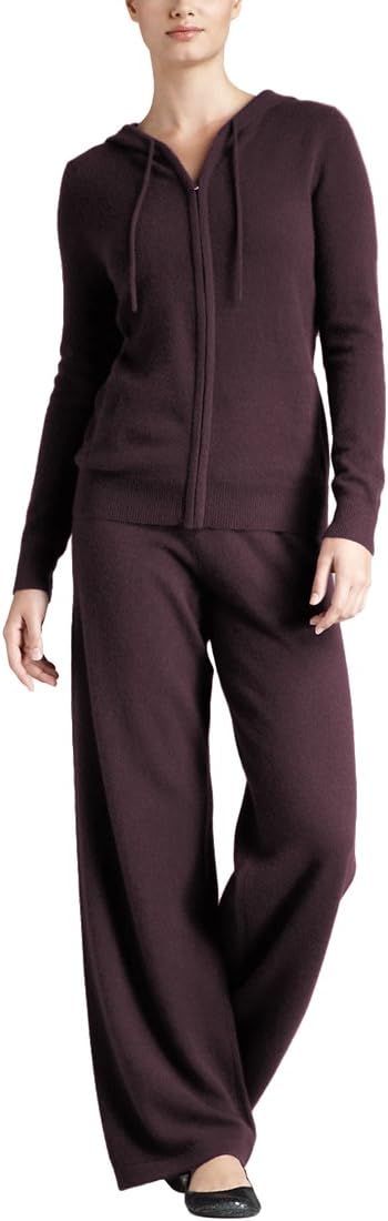 Parisbonbon Women's 100% Cashmere Sweater and Pants Set