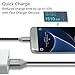 Fasgear Micro USB Charger Cable, 3 Pack 6ft Long Nylon Braided Fast Charging Cord Compatible Samsung Galaxy S7 S6 Edge J7, HTC, Nexus, LG, PS4 and More Android Devices (3 PCS Black)