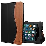 Ztotop Folio Case for Amazon Fire HD 8 Tablet (2017 and 2016 Release, 7th / 6th Generation) - Smart Cover Slim Folding Stand Case with Auto Wake / Sleep for Fire HD 8 Tablet, Dual Color