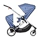 phil&teds Voyager Inline Stroller, Blue Marl