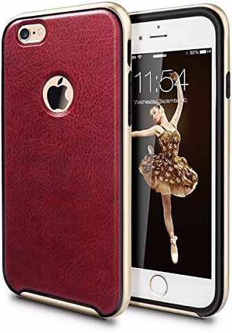 iVapo Protective Case for iPhone 6S Plus (5.5" Screen) Leather (PU) Style Wine Red