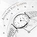 Womens Fashion Analog Watch,Dress Casual Quartz Watches for Classic Women Wrist watch Waterproof 30M Water-resistant Crystal Time Mark-Silver