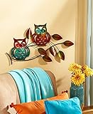 Metal Owl Wall Sculpture