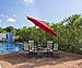 Grand patio 10 FT Super Sturdy Aluminum Patio Umbrella, UV Protected Outdoor Umbrella, Red