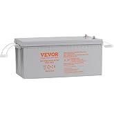 VEVOR Deep Cycle Battery, 12V 200 AH Rechargeable AGM Marine Battery, Designed for RV Solar Off-Grid Use, UPS Backup, Deep Cycle Marine Battery with a Self-Discharge Rate, 1400A Current