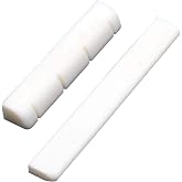 4 String Ukulele Guitar Bone Bridge Saddle and Nut Made of Real Bone(1 Set) (Ukulele)