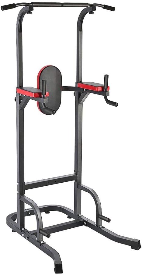 Graspwind Power Tower Adjustable Height Multi-Functional Pull-ups Station Home Fitness Workout Station