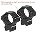 Canis Latran 30mm Dovetail Scope Mount Rings Medium Profile for 11mm Dovetail Rails (2 Pieces)