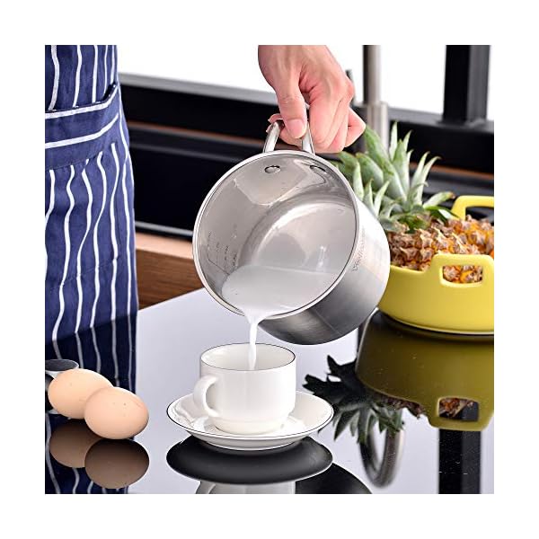 Velaze Cookware Set 14-Piece Stainless Steel Pot & Pan Sets Induction Safe, Saucepan, Casserole, Casserole, pan with…