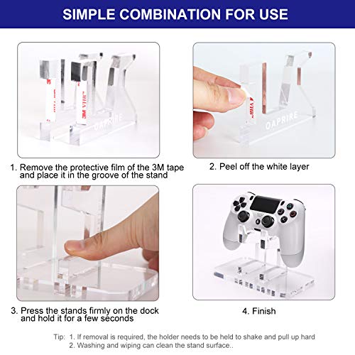 OAPRIRE Universal Controller Stand Holder for PS4 / Xbox One / Nintendo Switch / Steam / PC / Retro Controllers - Handcrafted Controller Accessories - Crystal Texture, Limited Edition - Thumbnail 5