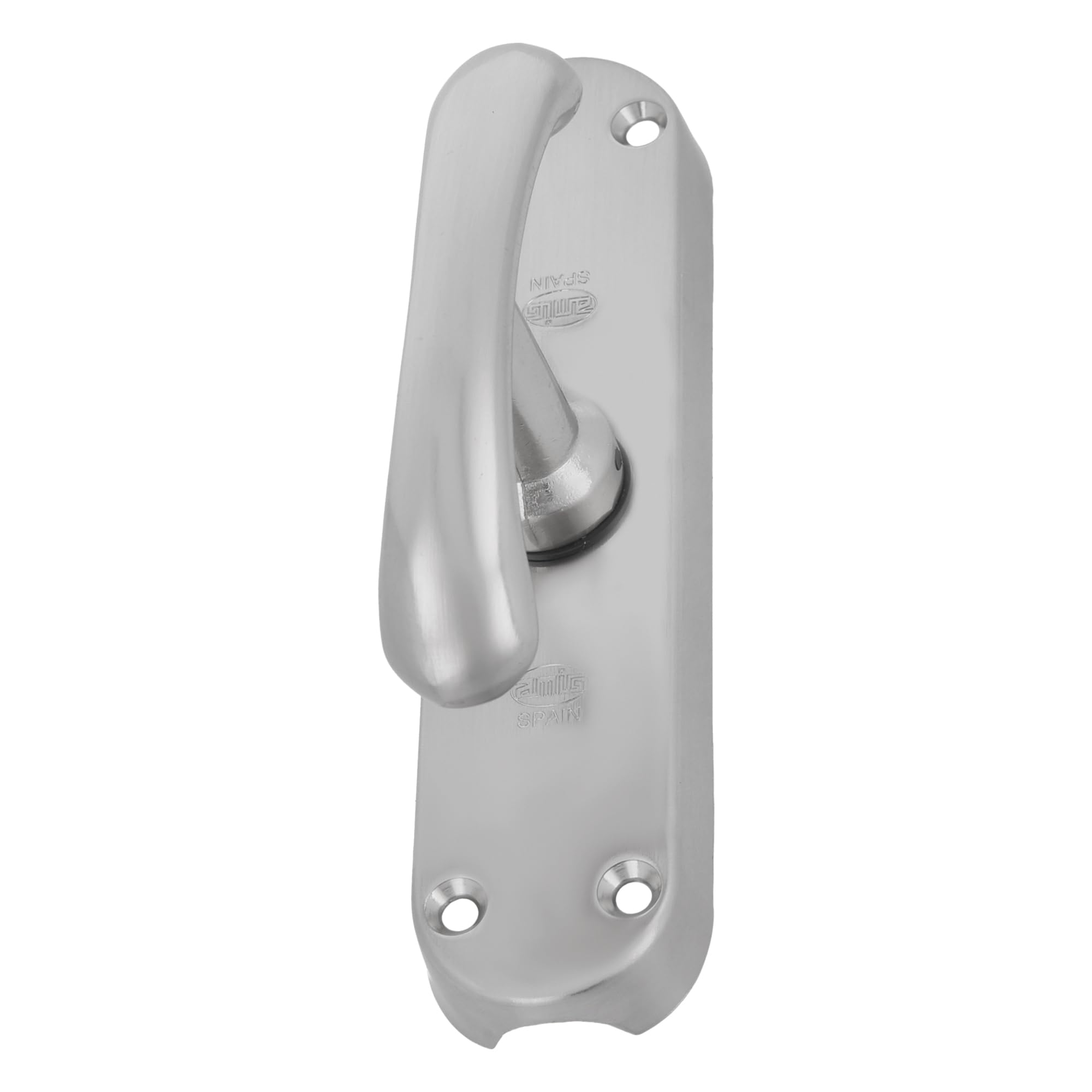 Amig - Overlay for Windows - Matte Chrome Finish Steel - Security Lock with Handle - Includes 5 Brackets - Dimensions: 150 x 38 mm