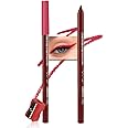 evpct True Red Gel Eyeliner Pencil for Women Waterline Waterproof Smudge Proof Eye Makeup Liners, Red Mascara Eye Liner Gel Liner Eyeliner with Sharpener delineador de ojos contra el agua 17