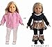 sweet dolly Doll Clothes Winter Clothes Fits 18 Inch American Girl Doll (4 Winter Sets)