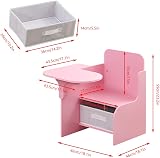 Pantanal Children's Table & Chair Set with Storage Bin for Ages 3+, Pink view 7