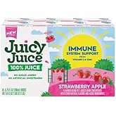Juicy Juice 100% Juice, Strawberry Apple, 8 Boxes (Pack of 3).
