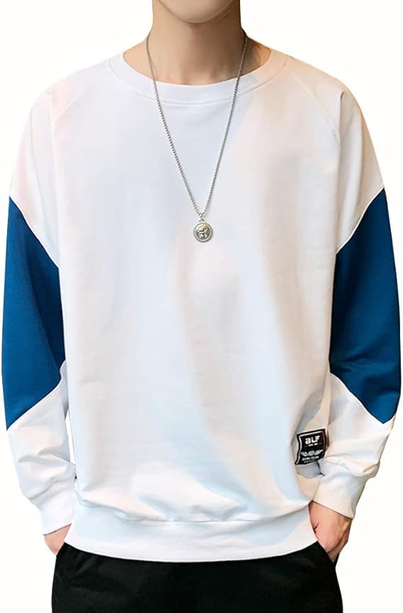 Amazon Foxseon パーカー メンズ トップス 長袖 ゆったり カジュアル 丸襟 無地 おしゃれ 快適 柔らかい 4色 トレーナー パーカー 通販