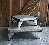 Galvanized Stand Square Set of 2 -12