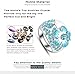 AnaZoz Jewelry 18K Gold Plated Enamel SWA Elements Ring Platinum Plated Blue Austrian Crystal Flower Rings 8