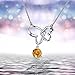 J.Rosée Pendant Necklaces with 925 Sterling Silver and 3A Cubic Zirconia Chain Jewelry Necklace Gifts for Women Girls
