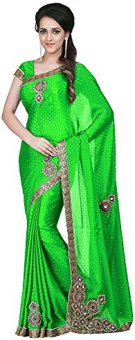 Sareeshop Satin Saree With Blouse Piece