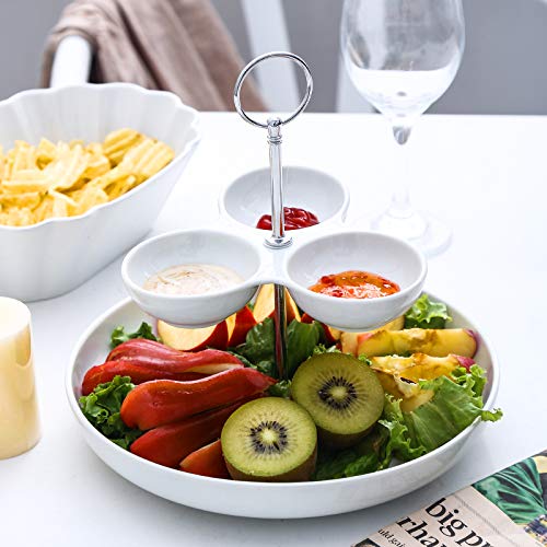 image for CERSIA Singkasa 2-Layer Modern Serving Bowl Set, Sauce Dish, Fruit, Sa