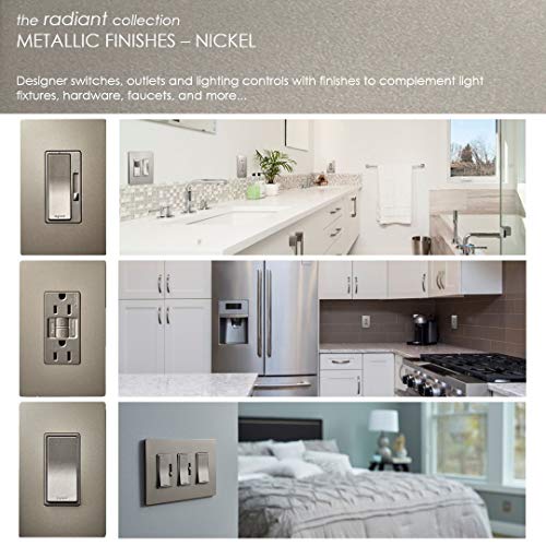 Legrand radiant Screwless Wall Plates for Decorator Rocker Outlets, 1