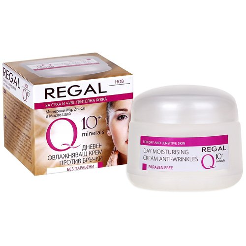 Regal Q10+ Moisturizing Anti-Wrinkle Day Cream Without Parabens Dry Sensitive Skin with Coenzyme Q10