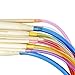 ROSENICE Knitting Needles 18 Pairs 80cm Bamboo Tube Circular Colorful Crochet Needles Knitting Set