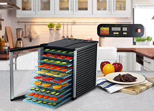 Oliver and Smith - Professional Series - 10 Tray Digital Food Dehydrator - Digital - 15 Square Feet Total Drying Space - 630 Watt - 3 Year Warranty