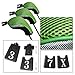Andux Golf 460cc Driver Fairway Wood Club Head Covers 3pcs/Set Black/Green