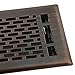 Accord AMFRRBMA410 Manhattan Floor Register, 4-Inch x 10-Inch(Duct Opening Measurements), Light Oil-Rubbed Bronze