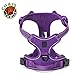 Chai's Choice - Premium Outdoor Adventure Dog Harness - 3M Reflective Vest with Two Leash Clips, Matching Leash and Collar Available (Purple Medium)